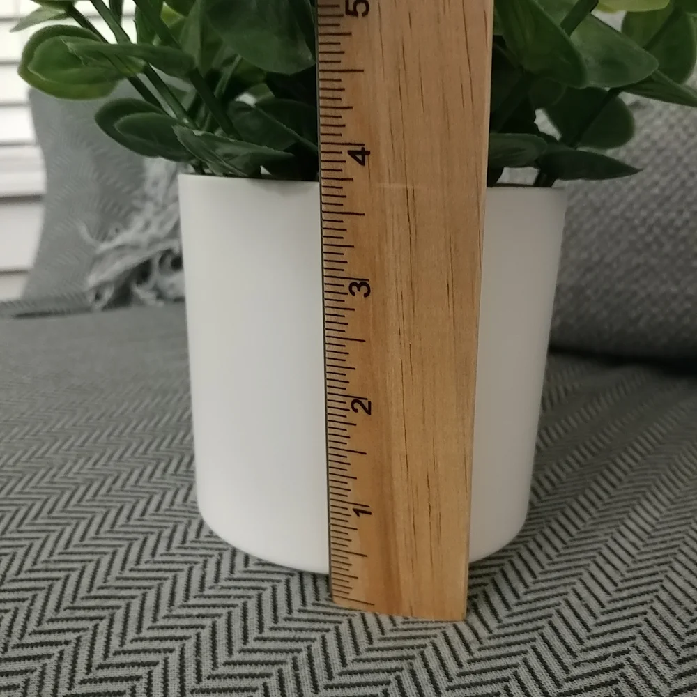 Boxwood Faux Plant Artificial Green Boxwood Arrangement White Planter- Threshold